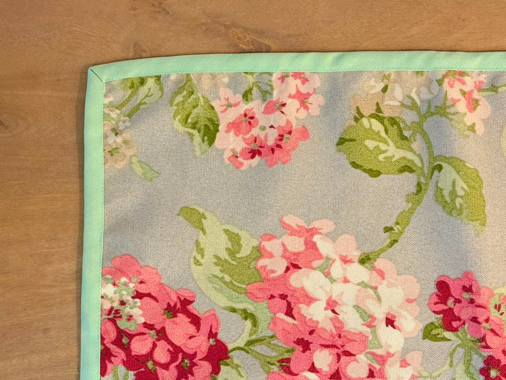 Mantel Hortensias vivo verde
